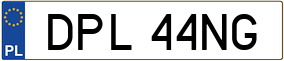 Trailer License Plate